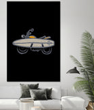 Surf Biker by Afif Quilimo on GIANT ART - black digital painting