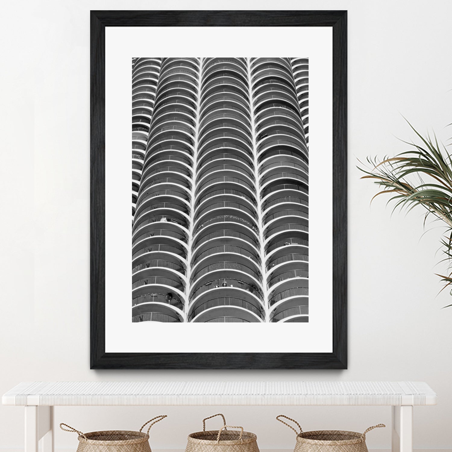 Layers - Marina Towers Chicago by Tara Vorhes on GIANT ART - black photo illustration