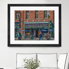 J&M Cafe and Cardroom by Darryl Brooks on GIANT ART - blue photo illustration