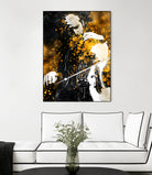 Violin music art gold and black #violin #music by Justyna Jaszke on GIANT ART - black digital painting