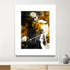 Violin music art gold and black #violin #music by Justyna Jaszke on GIANT ART - black digital painting