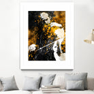 Violin music art gold and black #violin #music by Justyna Jaszke on GIANT ART - black digital painting