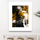 Violin music art gold and black #violin #music by Justyna Jaszke on GIANT ART - black digital painting