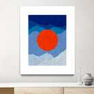 Minimalist landscape II by Vitor Costa on GIANT ART - blue digital painting