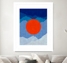 Minimalist landscape II by Vitor Costa on GIANT ART - blue digital painting