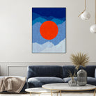 Minimalist landscape II by Vitor Costa on GIANT ART - blue digital painting