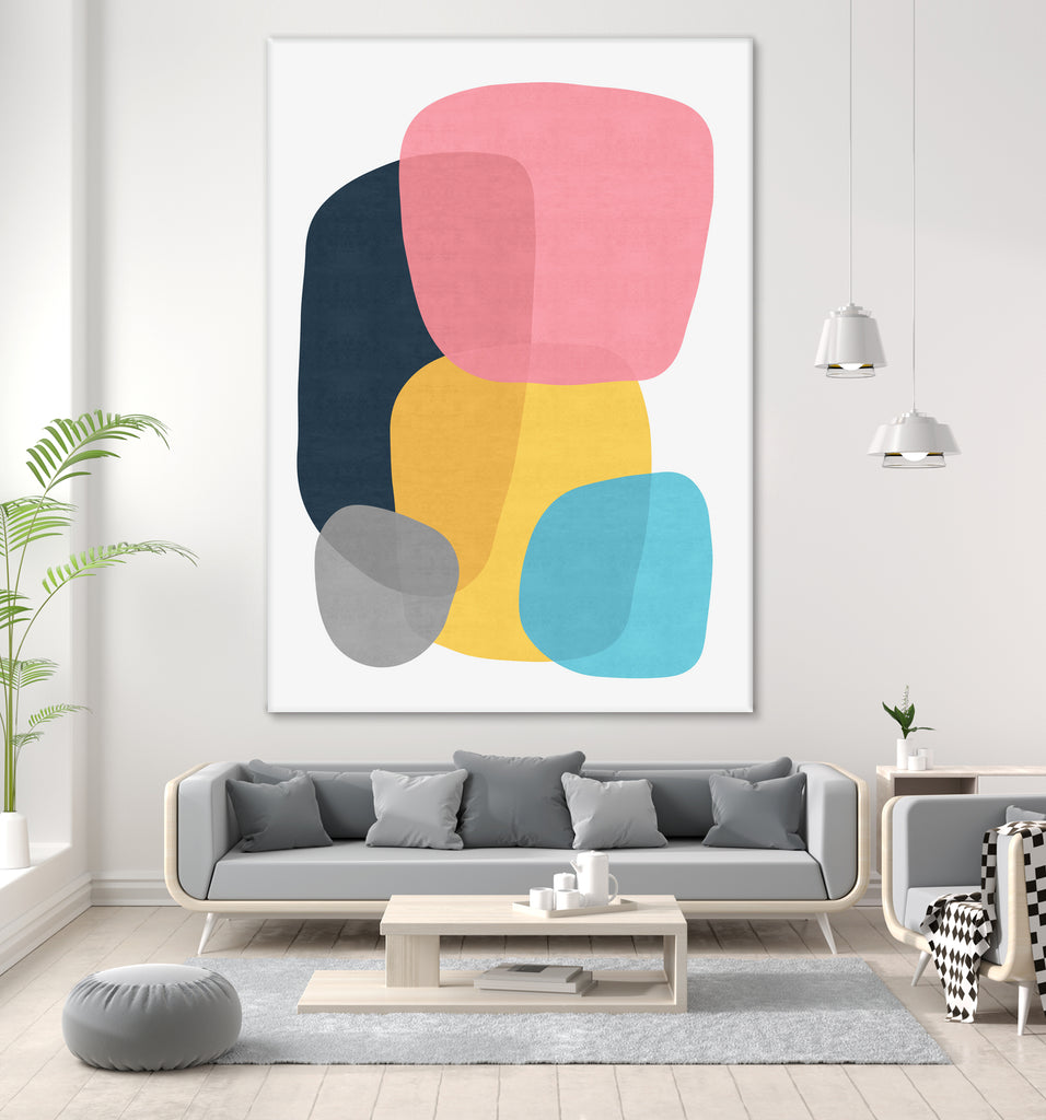 Abstract VII by Vitor Costa on GIANT ART - pink digital painting