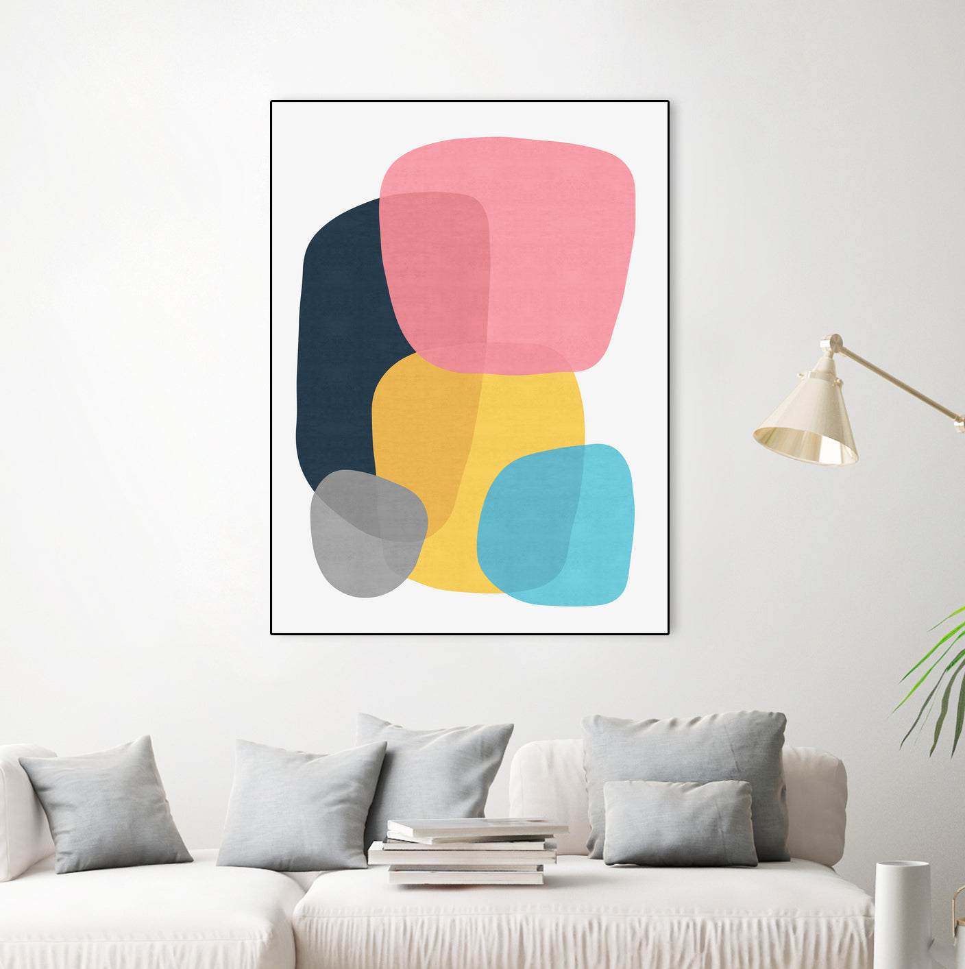 Abstract VII by Vitor Costa on GIANT ART - pink digital painting