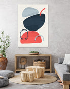 Abstract XIV by Vitor Costa on GIANT ART - blue digital painting