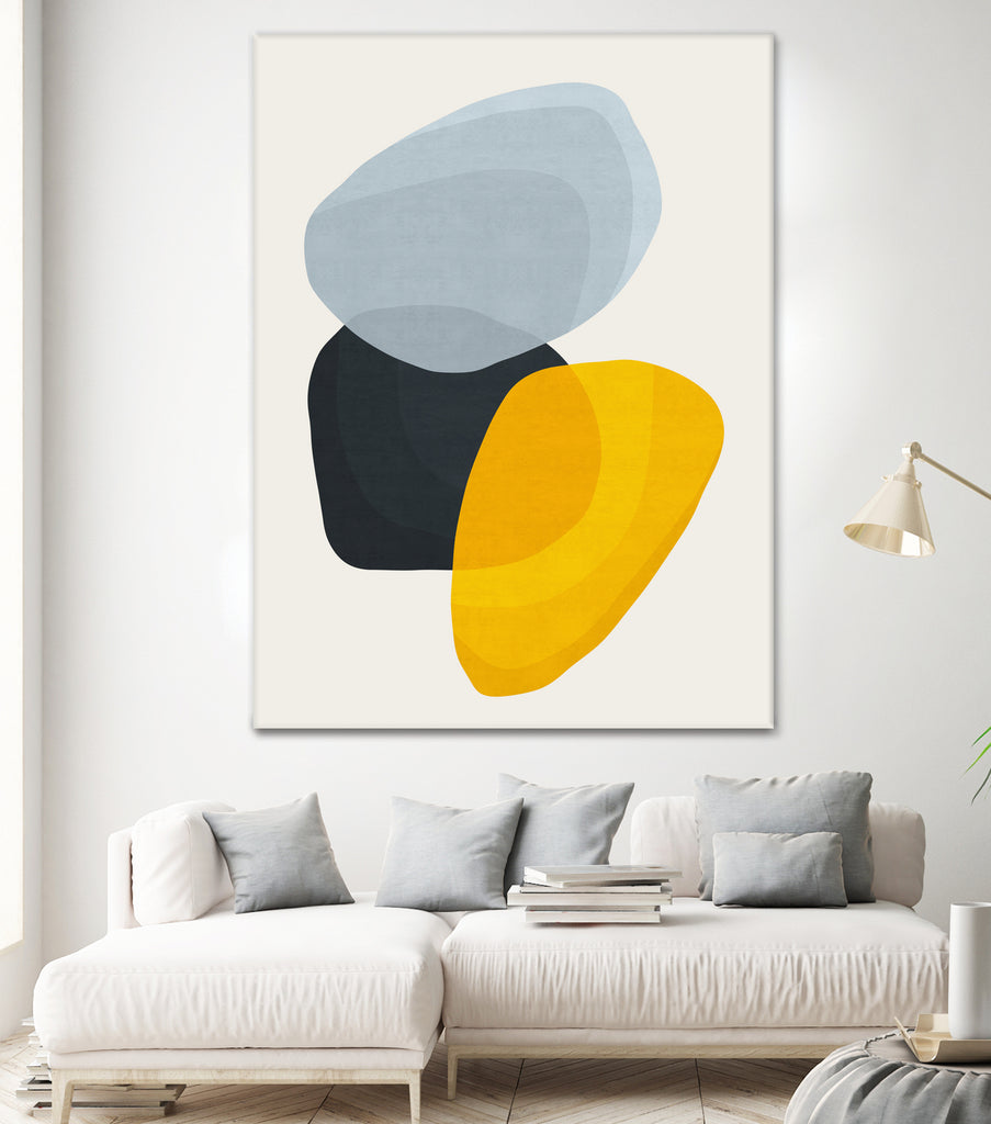 Abstract XVII by Vitor Costa on GIANT ART - yellow digital painting