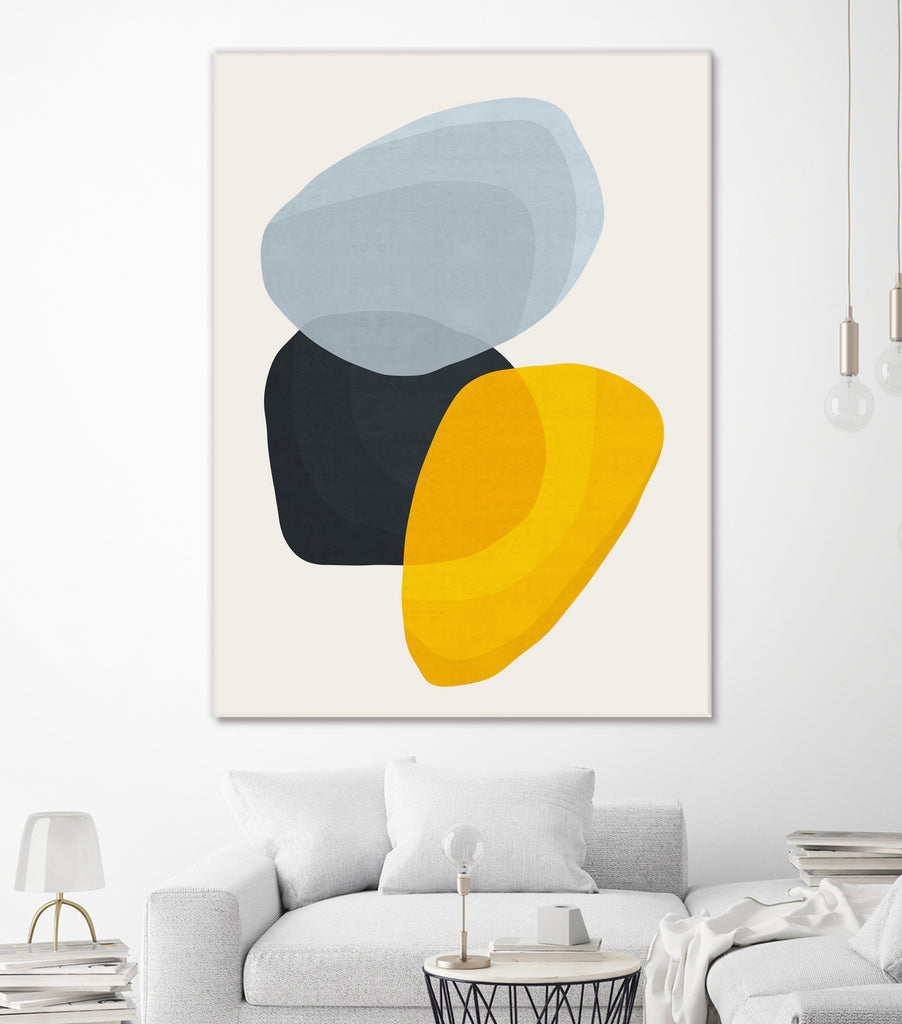 Abstract XVII by Vitor Costa on GIANT ART - yellow digital painting