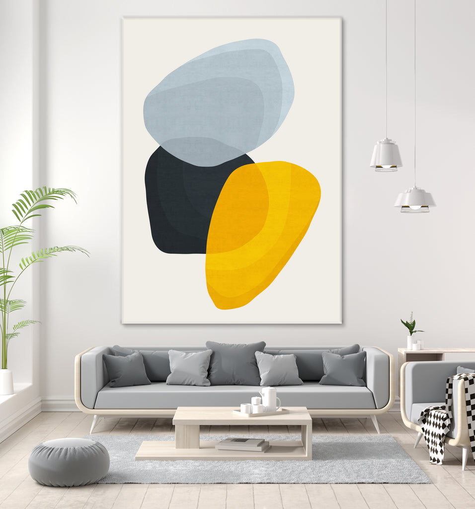 Abstract XVII by Vitor Costa on GIANT ART - yellow digital painting