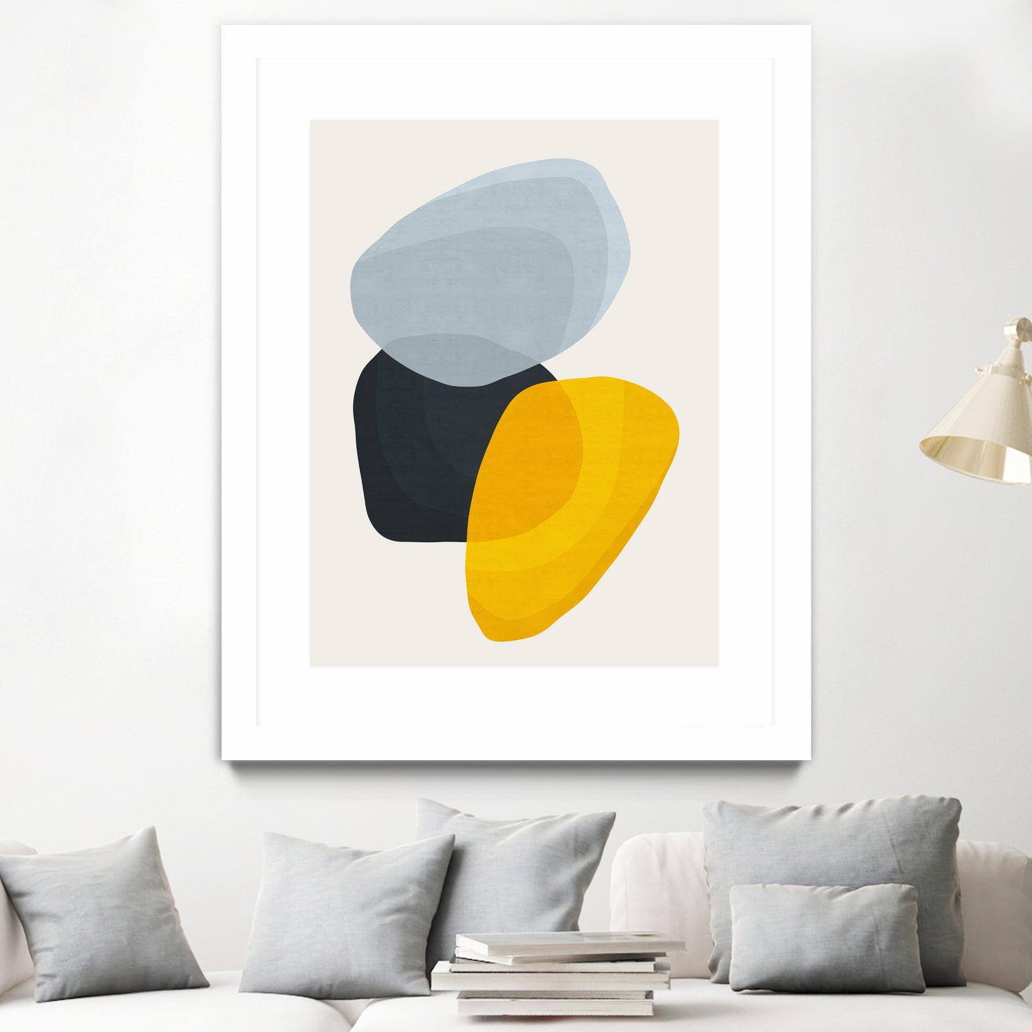 Abstract XVII by Vitor Costa on GIANT ART - yellow digital painting