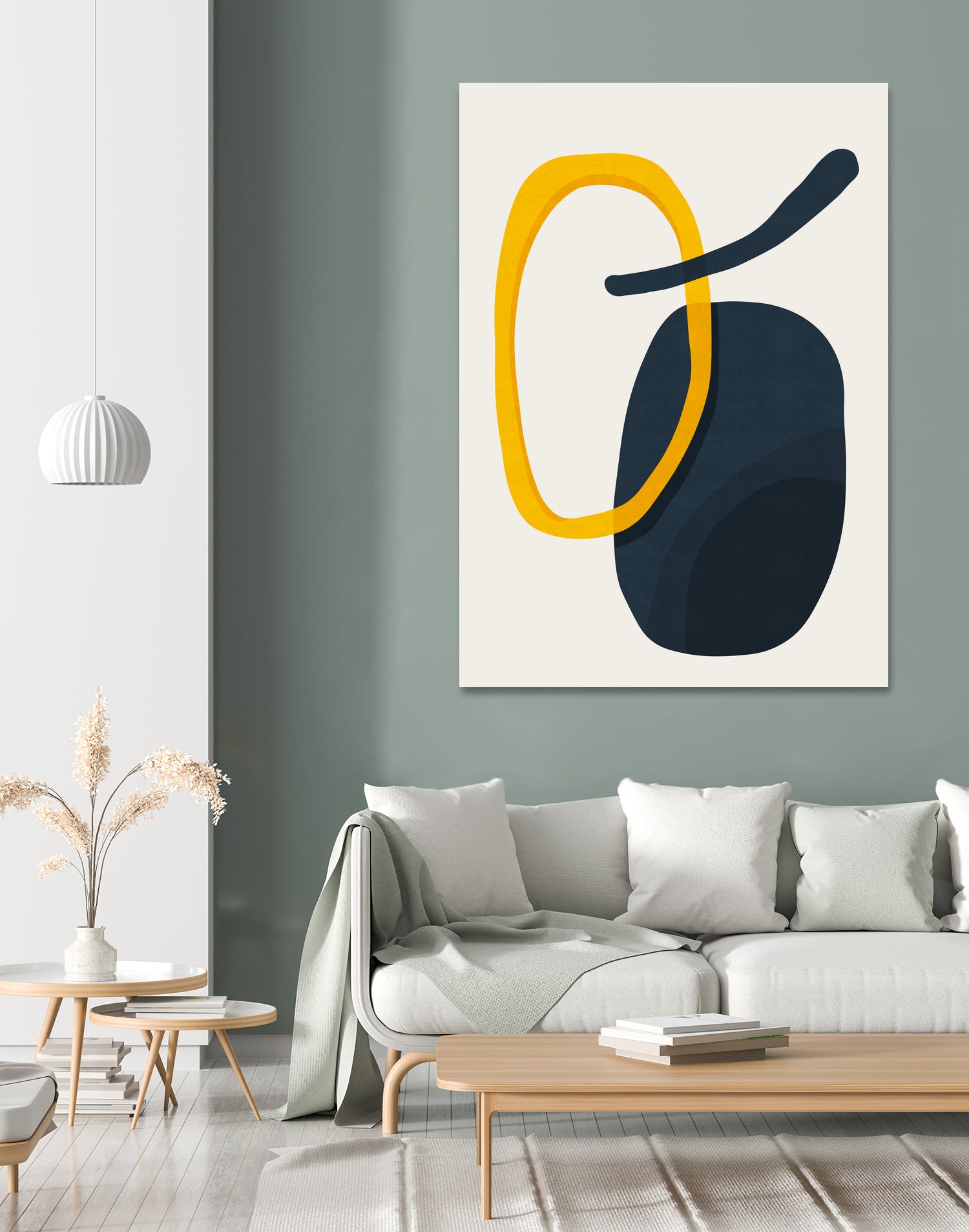 Abstract XVIII by Vitor Costa on GIANT ART - blue vector illustration