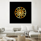 Black Sun symbol in gold- Schwarze Sonne by Shawlin Mohd on GIANT ART - brown digital drawing