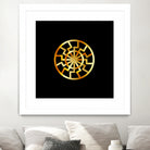 Black Sun symbol in gold- Schwarze Sonne by Shawlin Mohd on GIANT ART - brown digital drawing