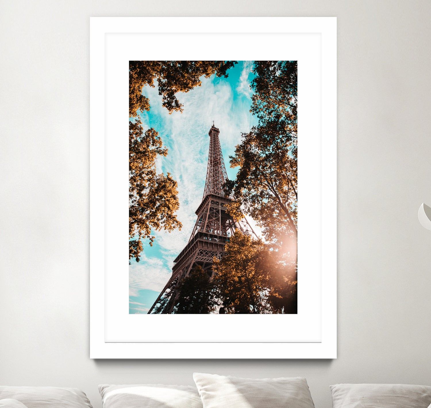 Sun on Effeil Tower by Marc Lamy on GIANT ART - orange photo manipulation