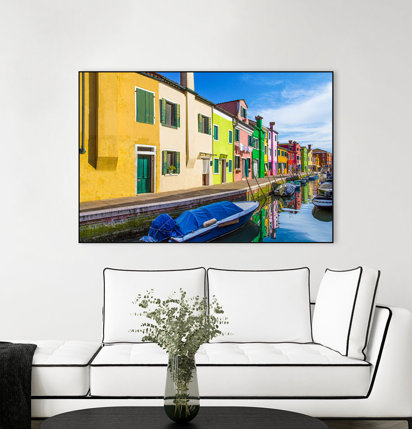 Boats in Burano by Darryl Brooks on GIANT ART - blue photo illustration