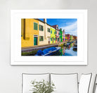 Boats in Burano by Darryl Brooks on GIANT ART - blue photo illustration