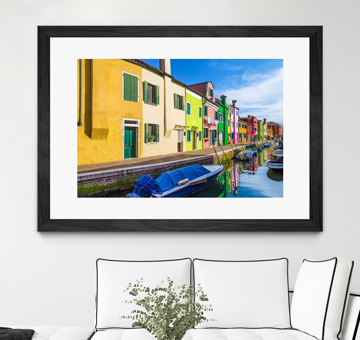 Boats in Burano by Darryl Brooks on GIANT ART - blue photo illustration