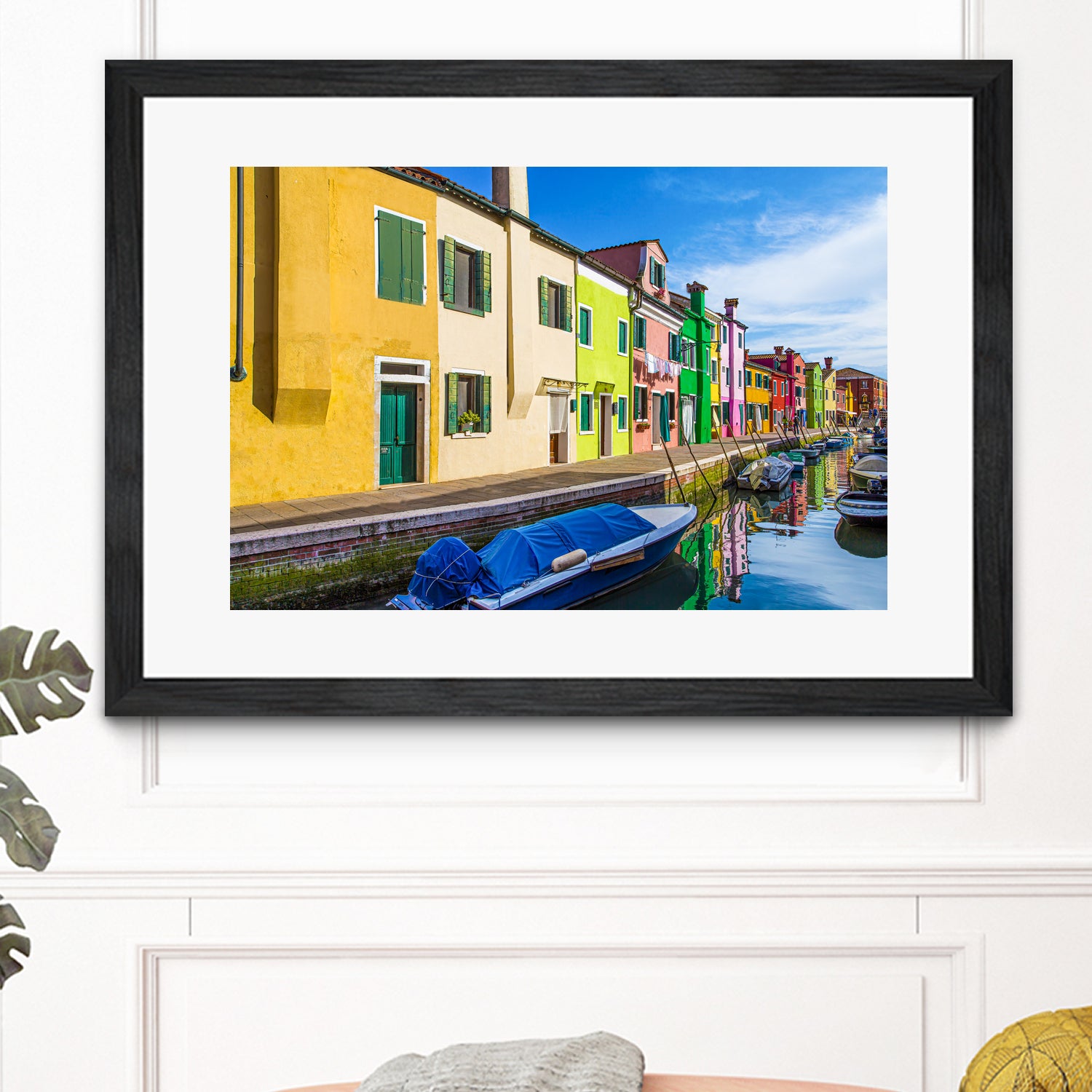 Boats in Burano by Darryl Brooks on GIANT ART - blue photo illustration