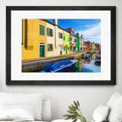 Boats in Burano by Darryl Brooks on GIANT ART - blue photo illustration