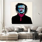 Edgar Allan Poe by Alvaro Tapia on GIANT ART - blue digital painting