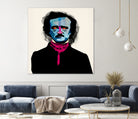 Edgar Allan Poe by Alvaro Tapia on GIANT ART - blue digital painting