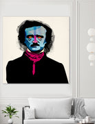 Edgar Allan Poe by Alvaro Tapia on GIANT ART - blue digital painting