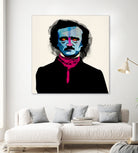 Edgar Allan Poe by Alvaro Tapia on GIANT ART - blue digital painting