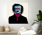 Edgar Allan Poe by Alvaro Tapia on GIANT ART - blue digital painting