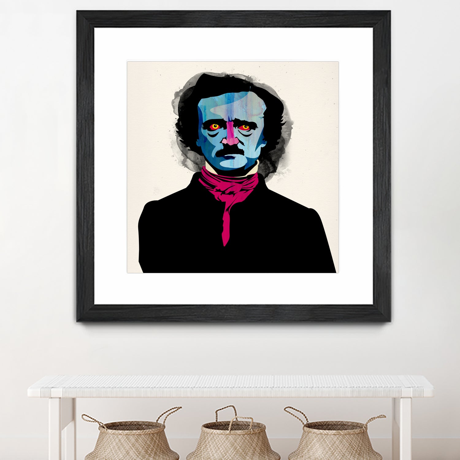 Edgar Allan Poe by Alvaro Tapia on GIANT ART - blue digital painting