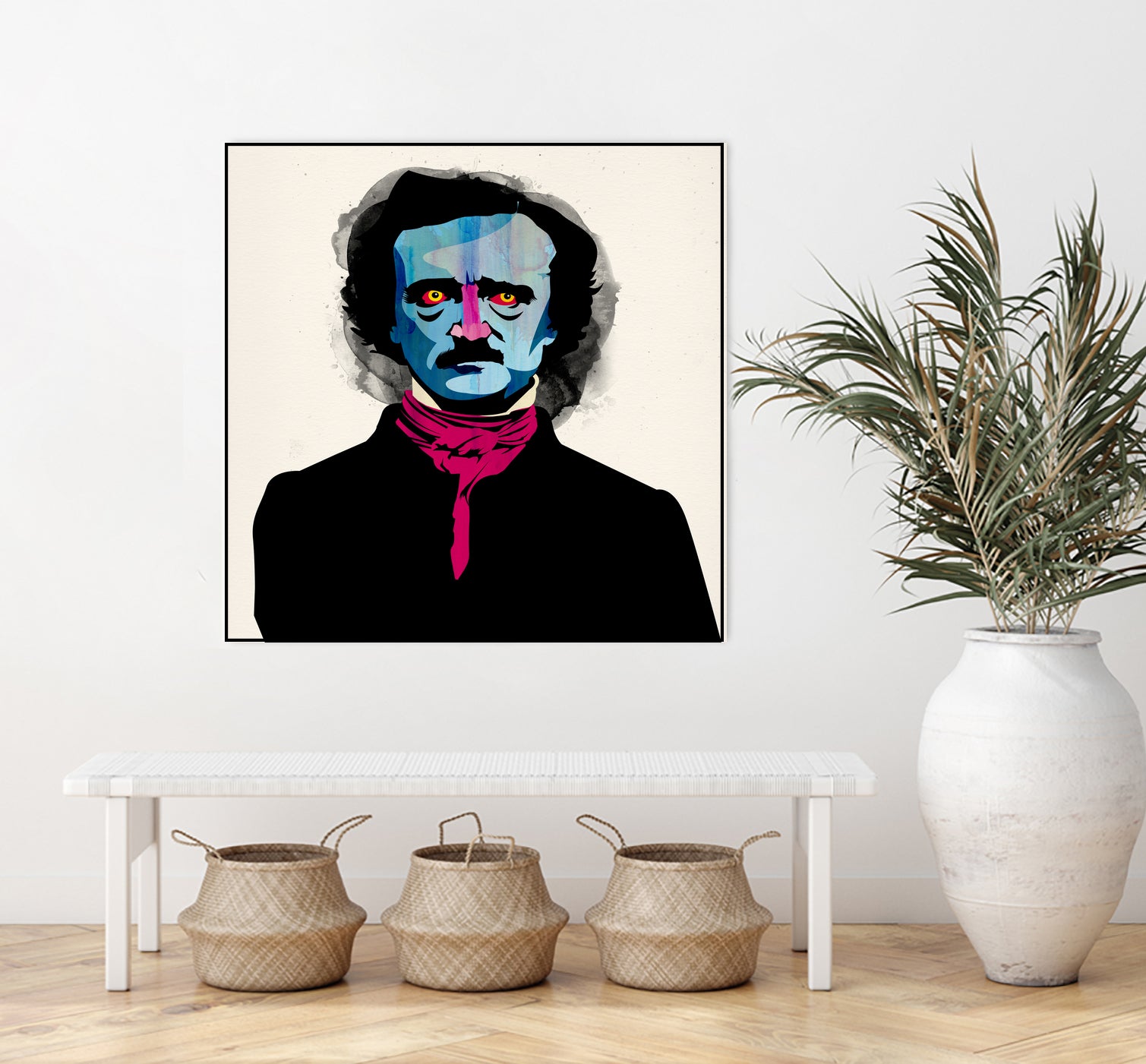 Edgar Allan Poe by Alvaro Tapia on GIANT ART - blue digital painting