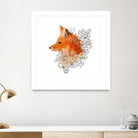 Watercolor Fox by Greta Berlin on GIANT ART - orange digital drawing