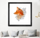 Watercolor Fox by Greta Berlin on GIANT ART - orange digital drawing