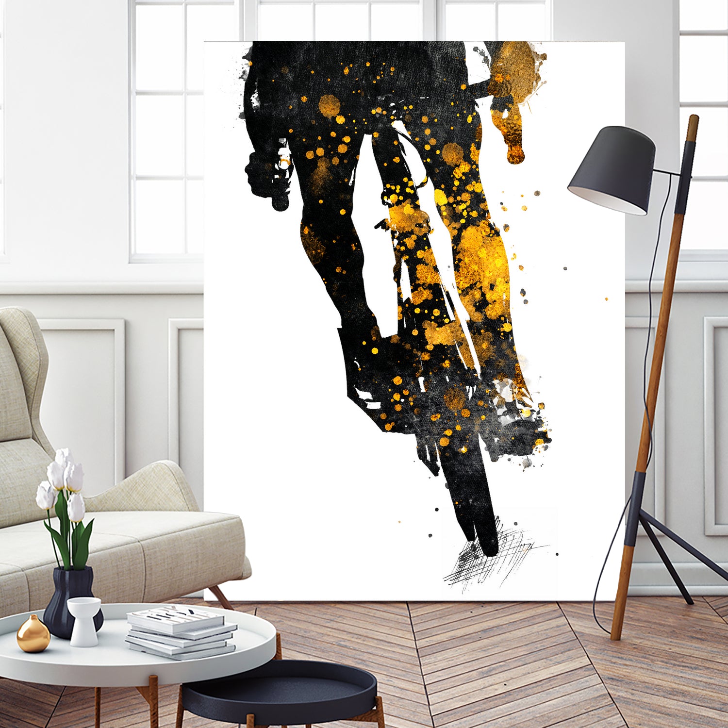 Cycling Bike sport art #cycling #sport by Justyna Jaszke on GIANT ART - black digital painting