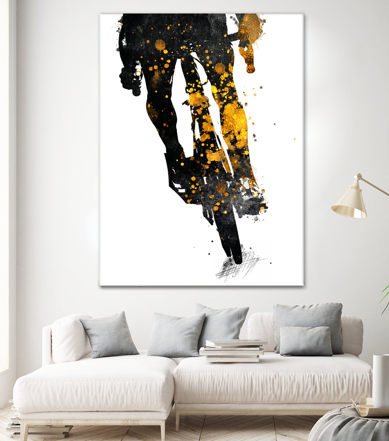 Cycling Bike sport art #cycling #sport by Justyna Jaszke on GIANT ART - black digital painting