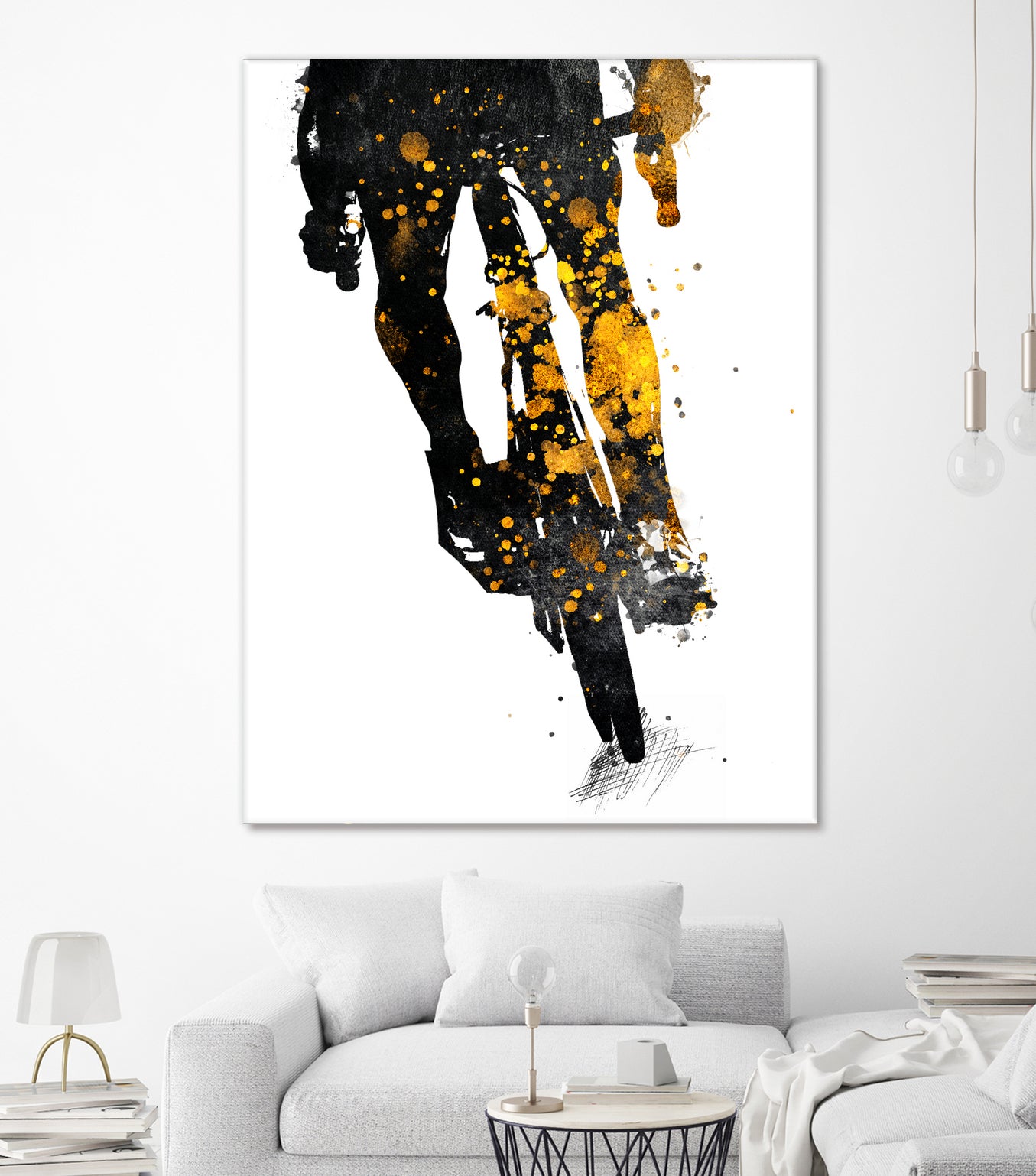 Cycling Bike sport art #cycling #sport by Justyna Jaszke on GIANT ART - black digital painting