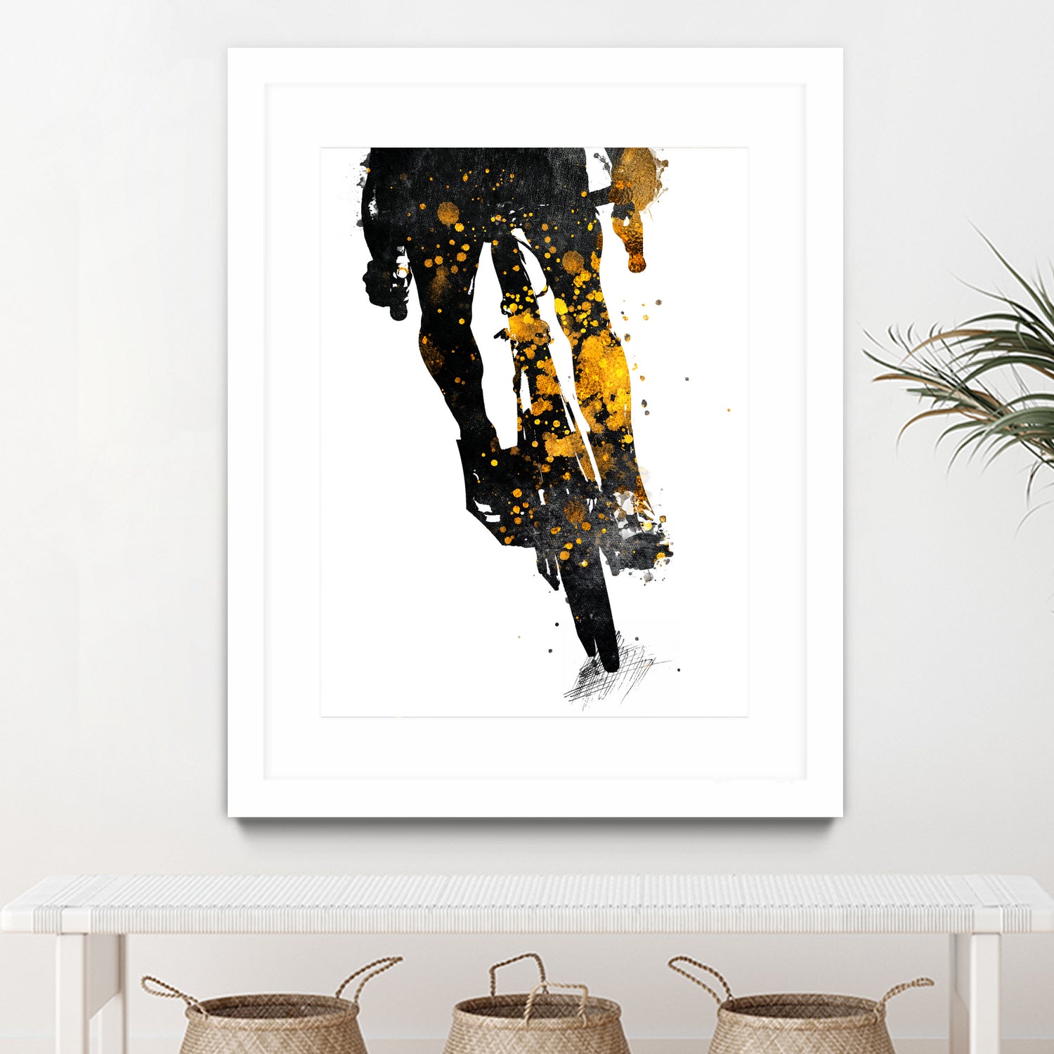 Cycling Bike sport art #cycling #sport by Justyna Jaszke on GIANT ART - black digital painting