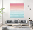 Touching Watercolor Abstract Beach Dream #1 #painting #decor by Anita & Bella Jantz on GIANT ART - orange digital painting