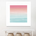 Touching Watercolor Abstract Beach Dream #1 #painting #decor by Anita & Bella Jantz on GIANT ART - orange digital painting