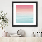 Touching Watercolor Abstract Beach Dream #1 #painting #decor by Anita & Bella Jantz on GIANT ART - orange digital painting