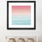 Touching Watercolor Abstract Beach Dream #1 #painting #decor by Anita & Bella Jantz on GIANT ART - orange digital painting