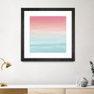 Touching Watercolor Abstract Beach Dream #1 #painting #decor by Anita & Bella Jantz on GIANT ART - orange digital painting