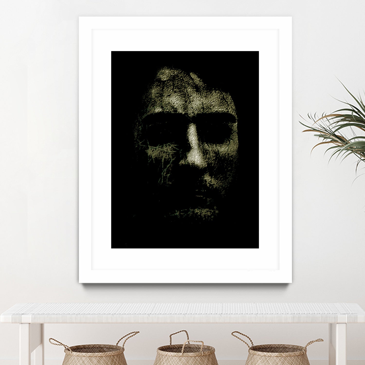 Creepy Halloween Human Head Artwork by Daniel Ferreira-Leites on GIANT ART - black photo manipulation