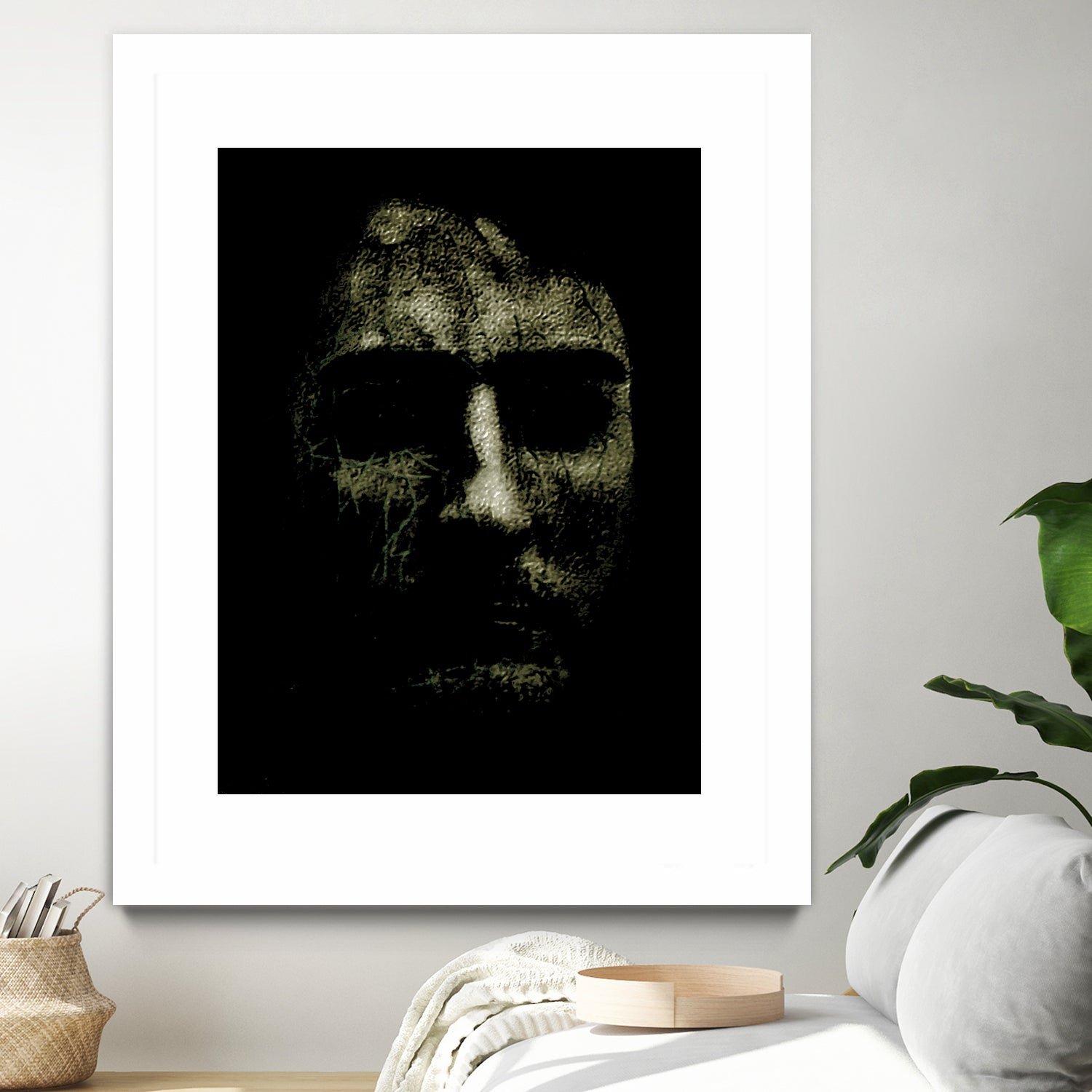 Creepy Halloween Human Head Artwork by Daniel Ferreira-Leites on GIANT ART - black photo manipulation