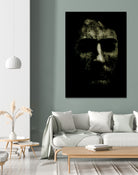 Creepy Halloween Human Head Artwork by Daniel Ferreira-Leites on GIANT ART - black photo manipulation