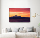 Mt. Baker Sunrise by Julian Russell on GIANT ART - yellow processing/programming