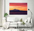 Mt. Baker Sunrise by Julian Russell on GIANT ART - yellow processing/programming