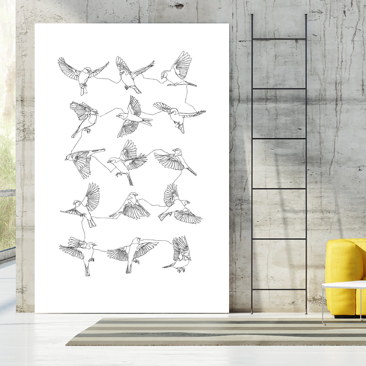 Birds by Edmund Maier on GIANT ART - white digital painting